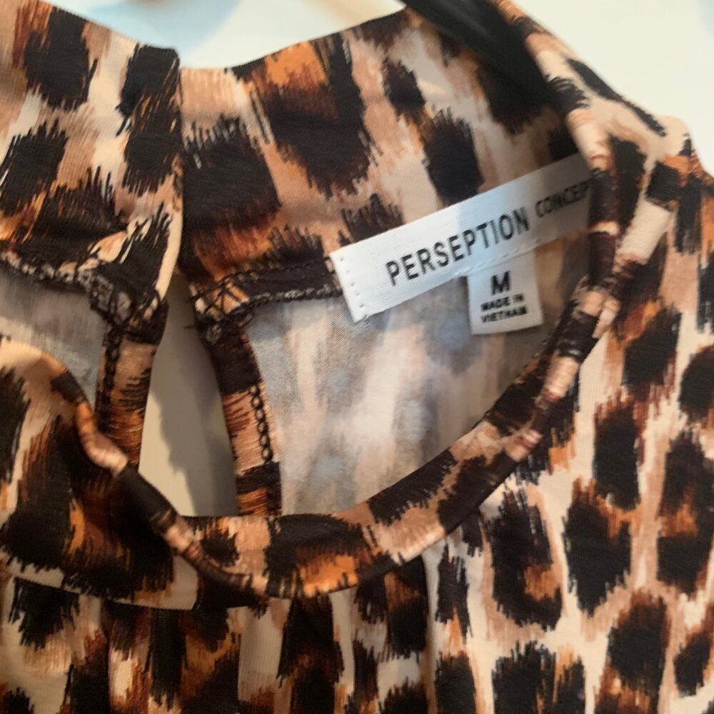 Perseption Concept Leopard Print Top - image 3